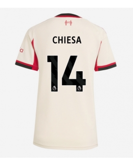 Liverpool Federico Chiesa #14 Maglia Gara Trasferta Repliche 2025-26 Donna Maniche Corte